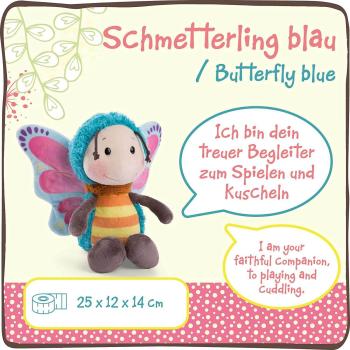 Preview: NICI 47940 - Schmetterling, blau - 25 cm